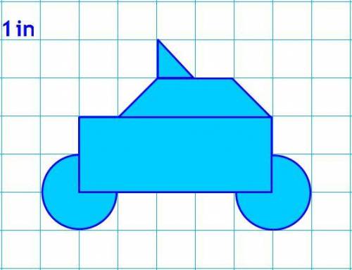 Use the shape below to answer the following questions. Note- the grid is 1 inch units. Round answer