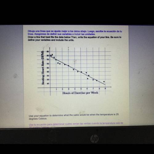 ITS TWO THINGS SO I'LL PUT A LOT OF POINTS.

i just need the equation of the line and pleasee make