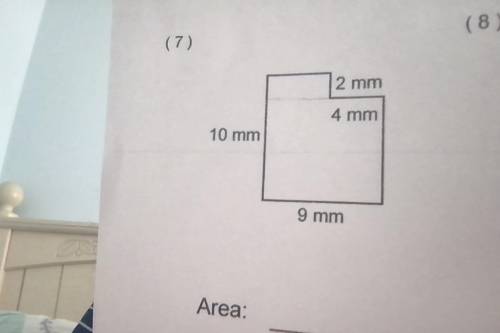 FIND THE AREA (LEAVE EXPLANATION)