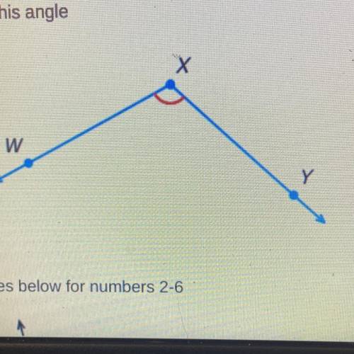 1. Name this angle
What is the angle