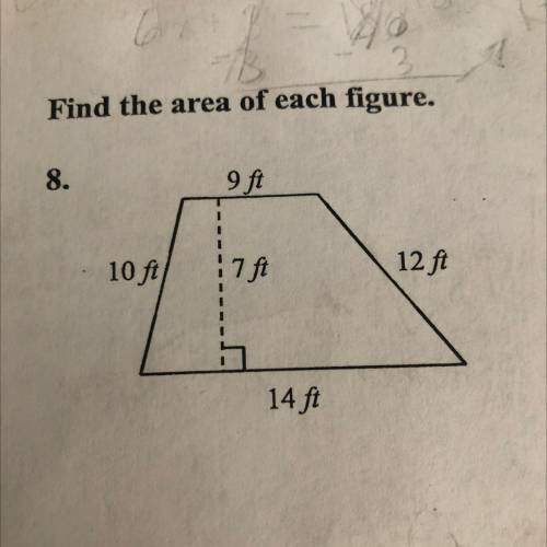 Find the area of the figure