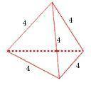 Find the volume for the regular pyramid.
V =