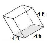 What is the volume of the prism below?