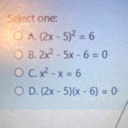 Only one of the following equations does not require Step 1 of the method for completing the square