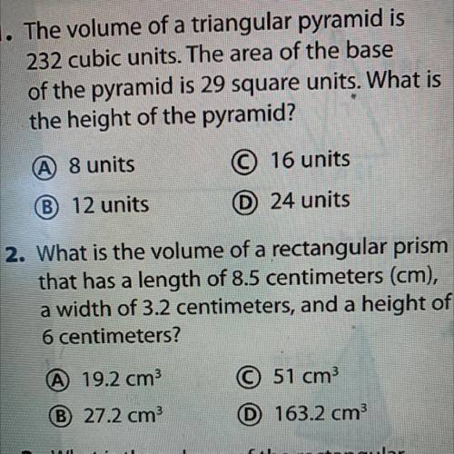 Answer question 2 please