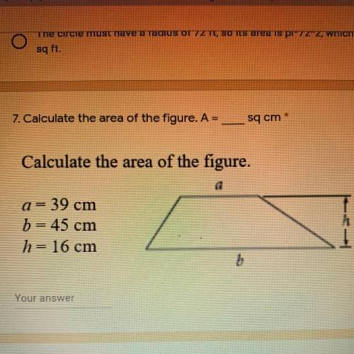 Whats the area for #7 ? pls help :(