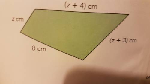 You will get 18 points if you answer correctly

The figure shows a quadrilateral. The length of ea