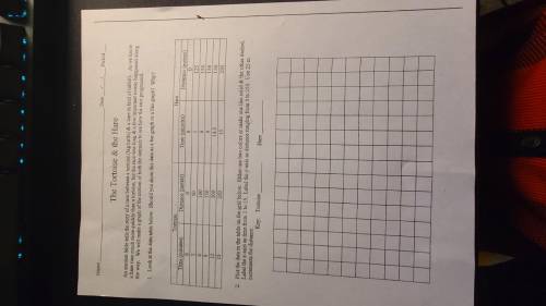 The Tortoise and the Hare Science.

I will give brainliest to whoever submits an answer. Make it r