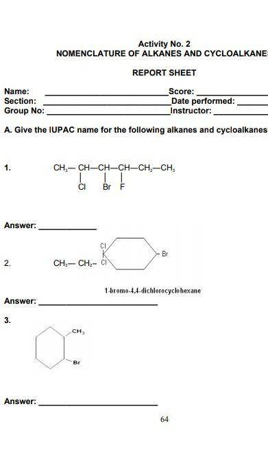 Give the IUPAC name for the following alkanes and cycloalkanes​