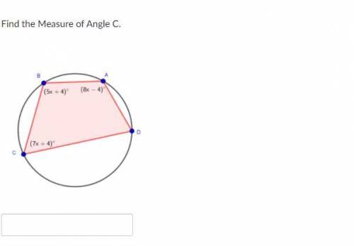 Find the measure of Angle C. thanks!!