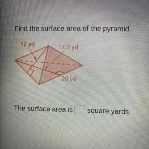 (If you answer this right give me your cash app and I will pay you 5 dollars) Find the surface area