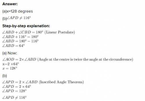 ABC is a straight line and angle CBD is 116