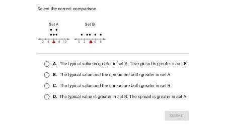 PLEASE HELP select the correct comparison HELP IMMEDIATELY I NEED IT PLEASEEEEEE