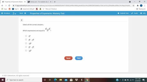 Please help
Which expressions are equal to