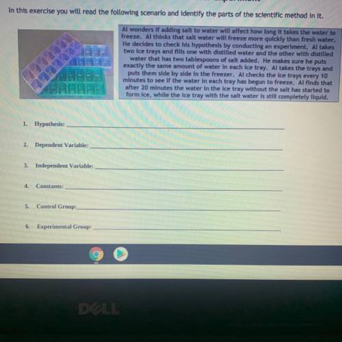 Chem. Assignment 
I need help...with answers 1-6 thanks