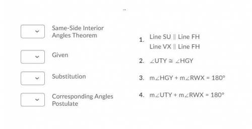 Anyone good at geometry proofs? I need help with this. Identify the correct order for the answers p