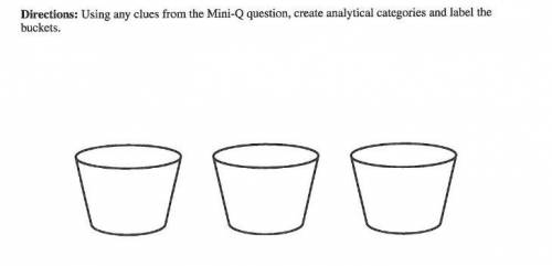 Create analytical categories and label the buckets