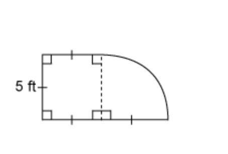 HELP!

This figure consists of a square and a quarter circle.What is the perimeter of this figure?