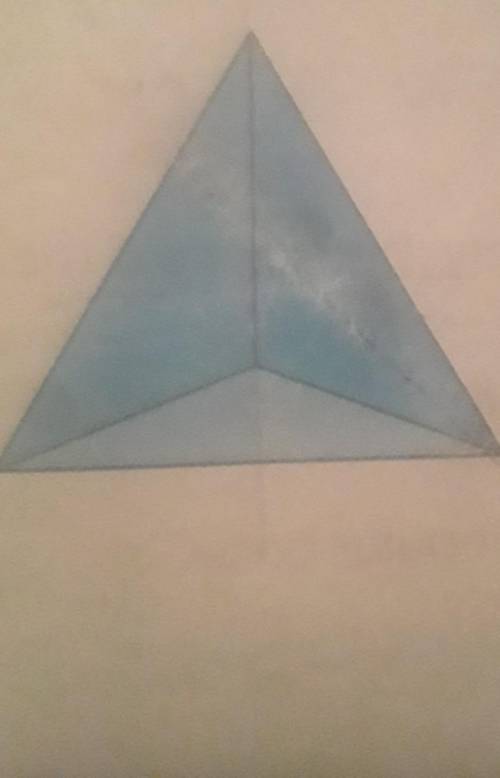 3. A triangular pyramids shown Describe the shape resulting from a horizontal Cross section, a vert