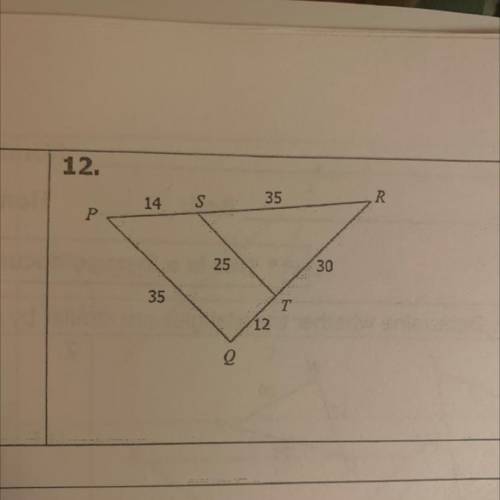 Determine whether the triangles are similar by AA-, SSS, SAS~, or not similar.