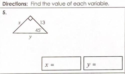 Need help. 
Find the value of each variable.