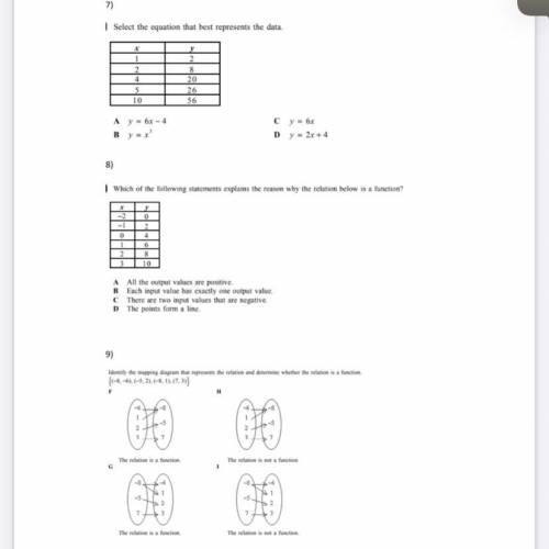 I need help with all these questions