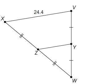 What is YZ?
Enter your answer as a decimal in the box.