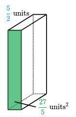 What is the volume of the following rectangular prism?