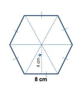 Can some plz HELP  ASAP

Find the area of the regular hexagon 
36m^2 
64m^2
96m^2
345m^2