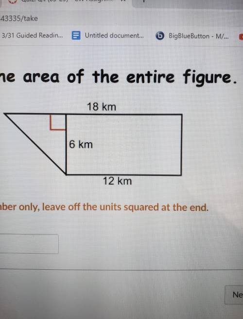 Find the area of 18km 6km 12km​