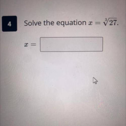 Solve the equation to figure out what x equals