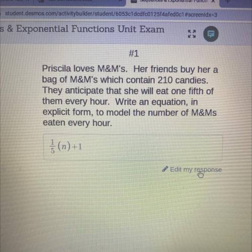 #1

Priscila loves M&M's. Her friends buy her a
bag of M&M's which contain 210 candies.
Th