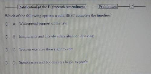Which of the following options would BEST complete the timeline?

A. Widespread support of the law