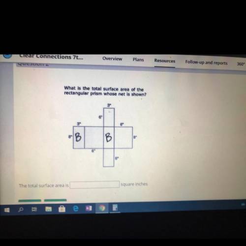 The total surface area is _ square centimeters