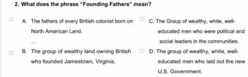 What does the phrase ''Founding Fathers'' mean?
