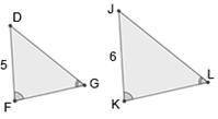 Which of the following pairs of triangles can be proven similar through SAS similarity?