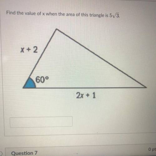 Someone please help me find the value of X