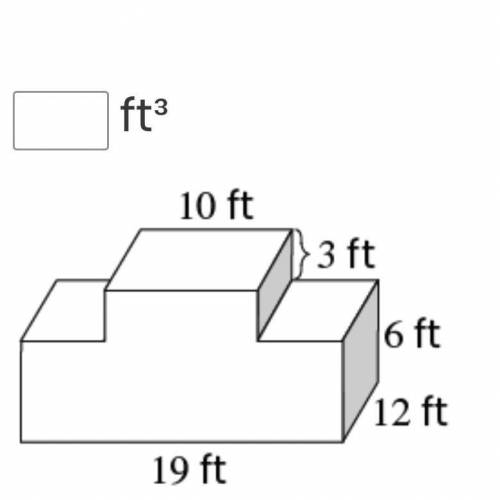 This figure is made up of two rectangular prisms.

What is the volume of the figure?
10 ft 3ft 6ft