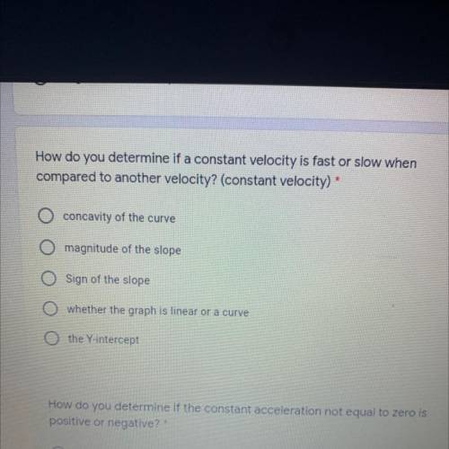 How do you determine if a constant velocity is fast or slow when

compared to another velocity? (c