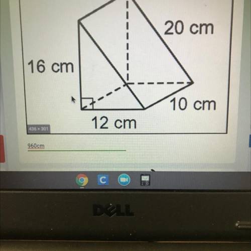 In the above triangular prism,which dimension was the DISTRACTOR?