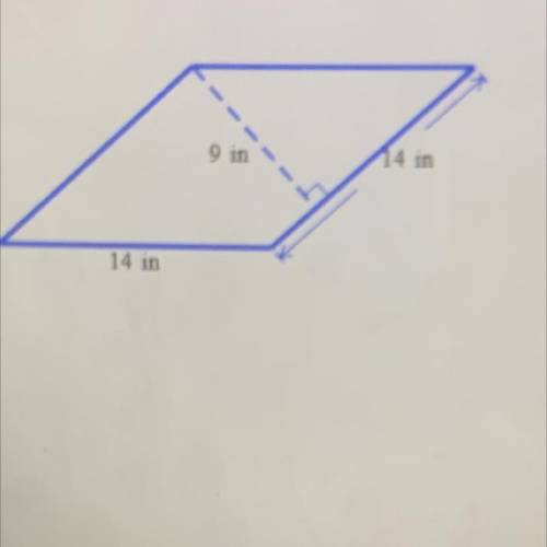 Find the area of the parallelogram