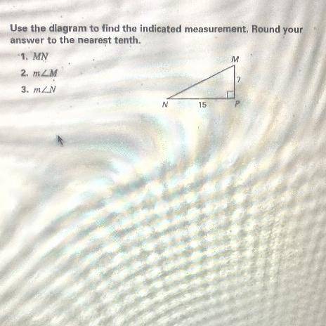 Use the diagram to find the Indicated measurement. Round your answer to the nearest 10th￼.