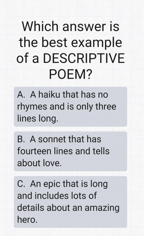 What poem do I pick? HELPP​