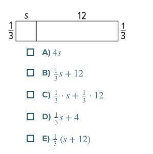 Select all the expressions that represent the total area of the rectangle.