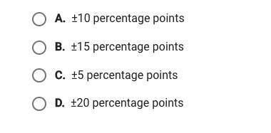 All else being equal, a study with which of the following errors ranges would be the most reliable?