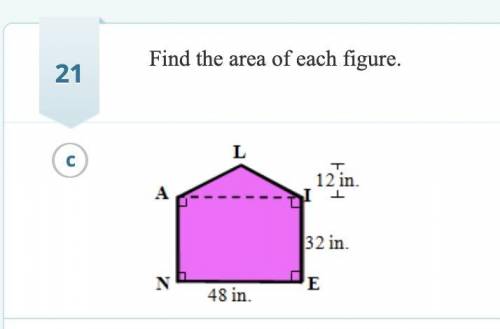 Find the area of this figure