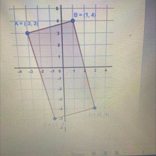 Given A(2,4) and B (5,-4) from problem 1.

A. What is the slope of the line that is parallel to AB