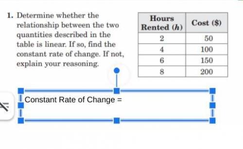 Constant rate of change please helpppp