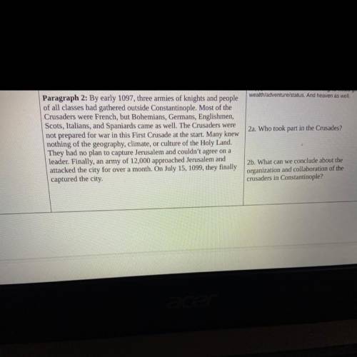 Marking as brainliest!! Answer the two questions on the side an the paragraph reading is beside it!