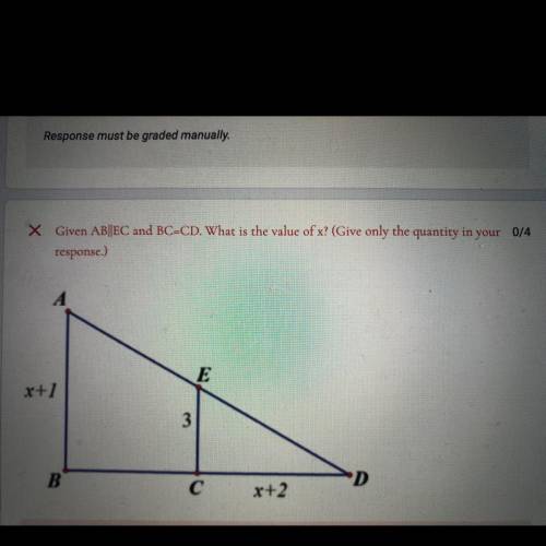 PLEASE HELP I WILL GIVE IF CORRECT (pls don’t try to get free points)

Given AB||EC a